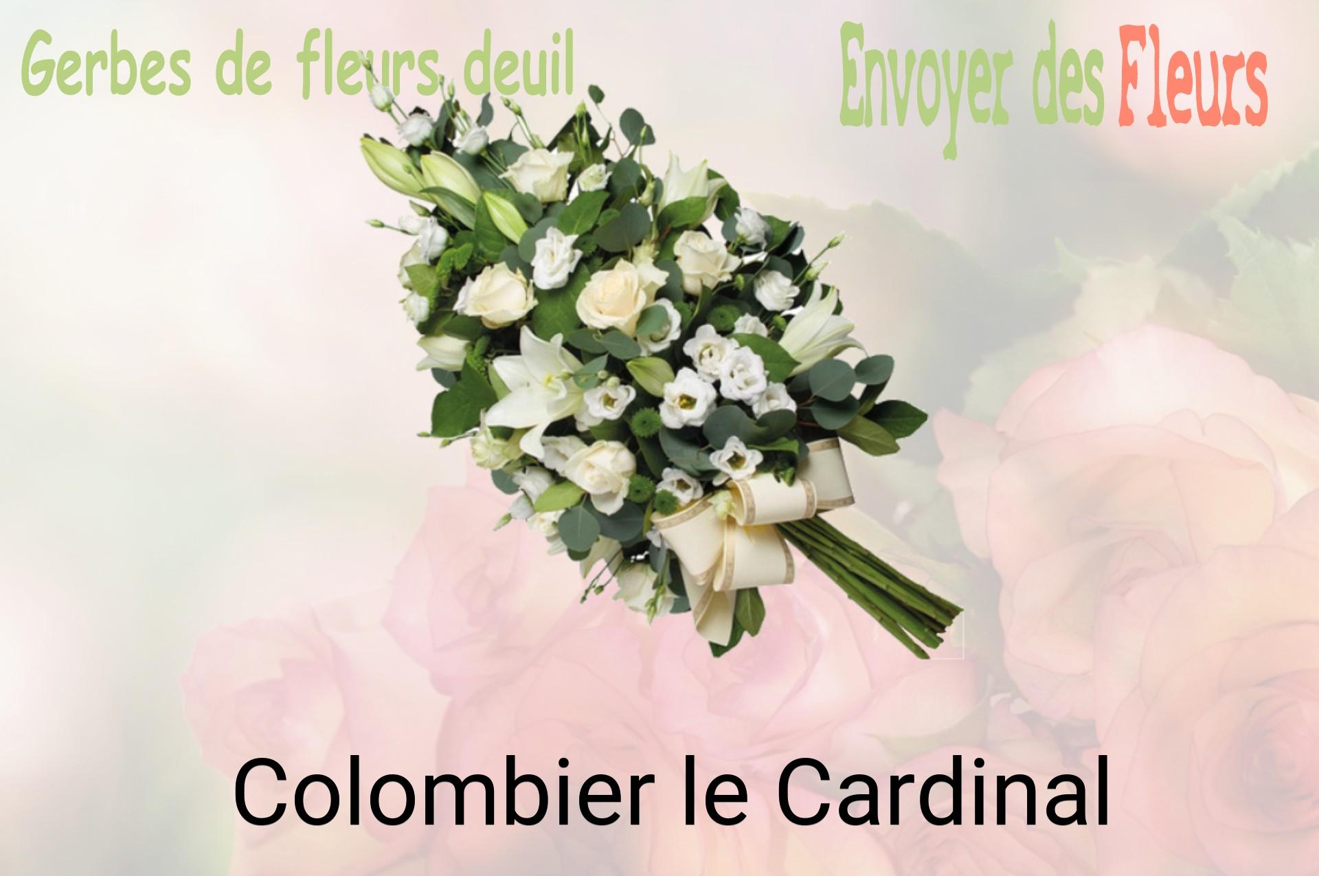 Gerbe de fleurs de deuil livrée à Colombier-le-Cardinal